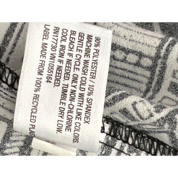 Merona Women Black White Aztec Geometric Print Romper Size XL - Picture 9 of 10